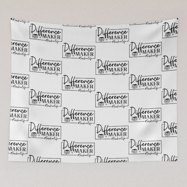 Item preview, Difference Maker Teacher Life - Inspirational Mentor School Gift designed and sold by FuzionRaptor.
