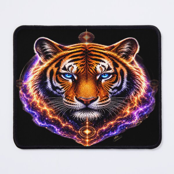 Item preview, Cosmic Tiger – Spirit Animal, Mystic Energy Art designed and sold by KingofHearts25.