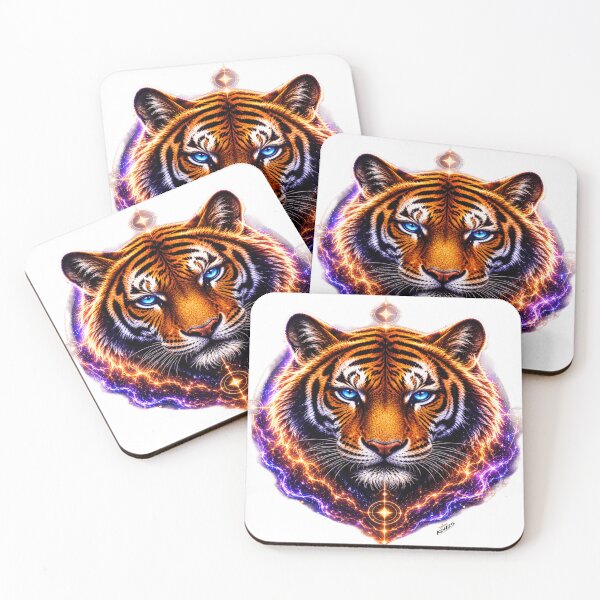 Item preview, Cosmic Tiger – Spirit Animal, Mystic Energy Art designed and sold by KingofHearts25.