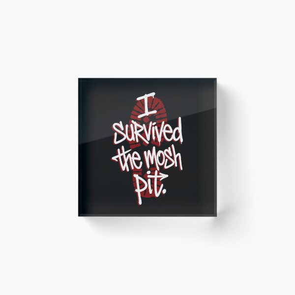 Item preview, Heavy Metal Mosh Pit Survival Graphic Art designed and sold by LinaValearte.