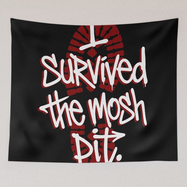 Item preview, Heavy Metal Mosh Pit Survival Graphic Art designed and sold by LinaValearte.