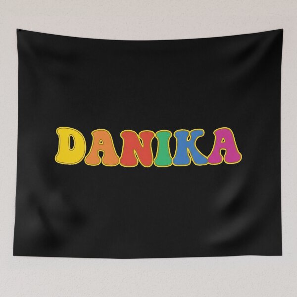 Item preview, ❤️ Danika Personalized Name Wavy Retro Shirt, Coffee Mug, Sticker Gift designed and sold by HelixPedia.