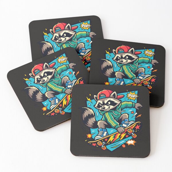 Item preview, Skateboarding Trash Panda designed and sold by AwesomeBeyondLimits.