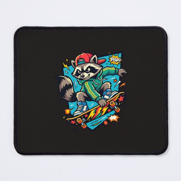 Item preview, Skateboarding Trash Panda designed and sold by AwesomeBeyondLimits.