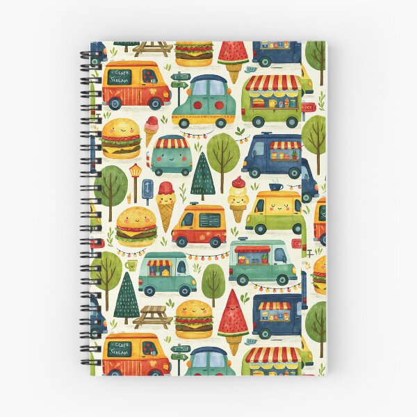 Item preview, Retro Food Vans and Burger Carts Kids Pattern designed and sold by Piotrek0001.