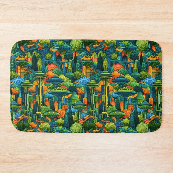 Item preview, Surreal Tall Trees and Blue Forest Landscape designed and sold by Piotrek0001.