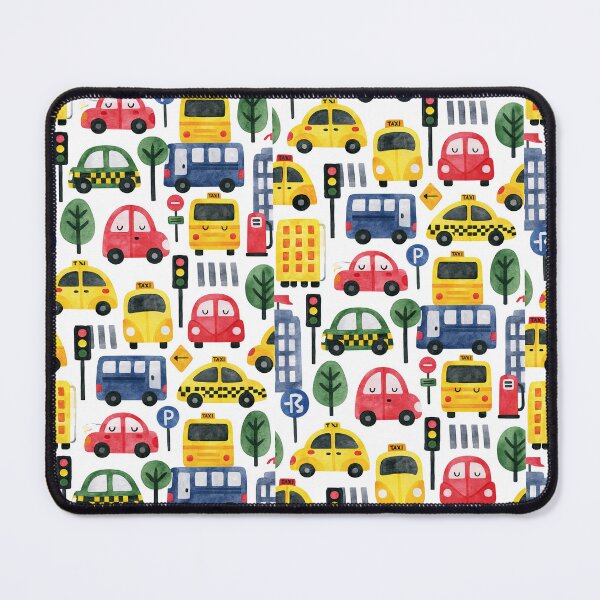 Item preview, Busy City Traffic Cars and Yellow Taxis Pattern designed and sold by Piotrek0001.