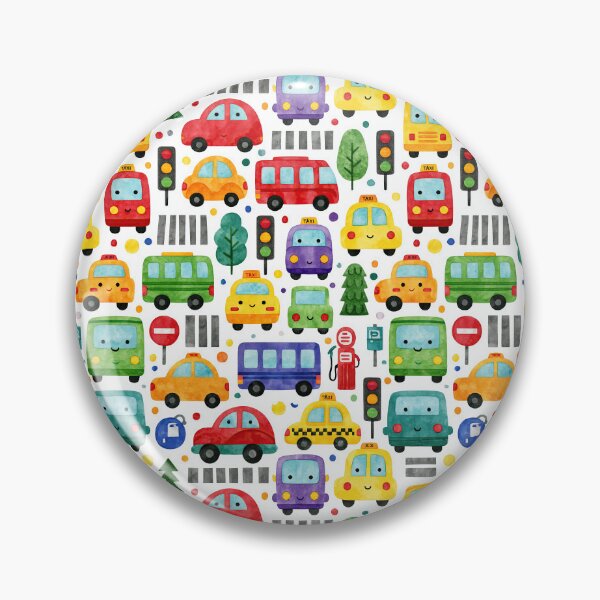 Item preview, Colorful City Cars and Traffic Lights Nursery Art designed and sold by Piotrek0001.