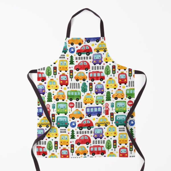 Item preview, Colorful City Cars and Traffic Lights Nursery Art designed and sold by Piotrek0001.