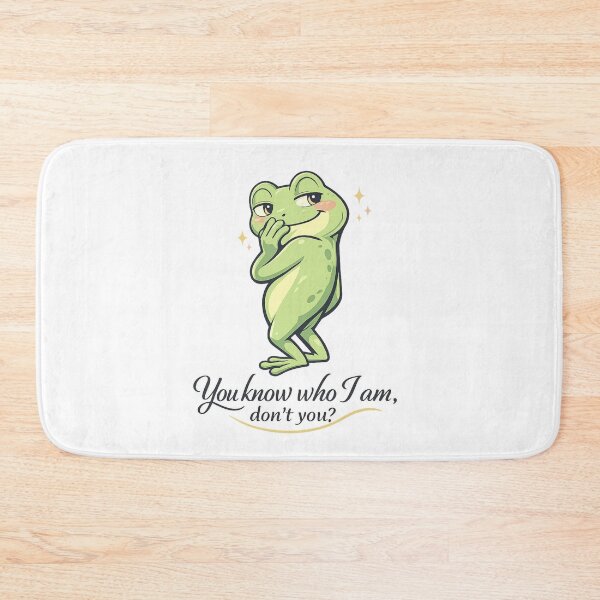 Item preview, Funny Frog Quote – You Know Who I Am Don’t You? - Suspicious Frog Meme Design designed and sold by MarekoraStudio.