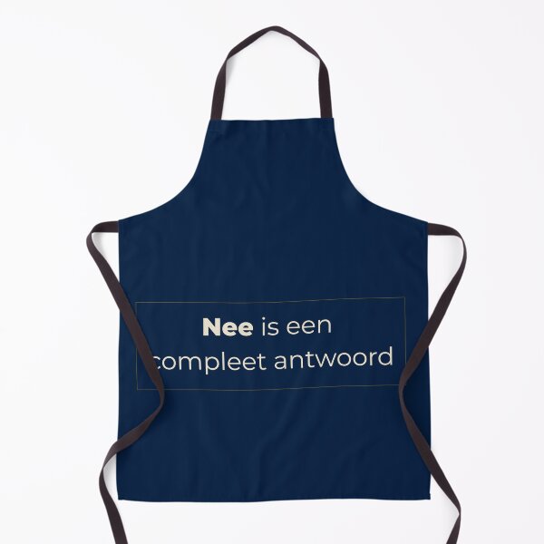 Item preview, Nee is een compleet antwoord | Dutch Quote | Boundaries Self Care | Navy Gold Design designed and sold by BalancedCoNL.