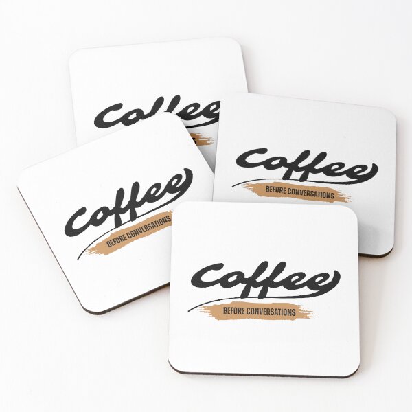 Item preview, Coffee Before Conversations Shirt – Funny Introvert Coffee T-Shirt  designed and sold by Final Chance Designs⭐️⭐️⭐️⭐️⭐️.