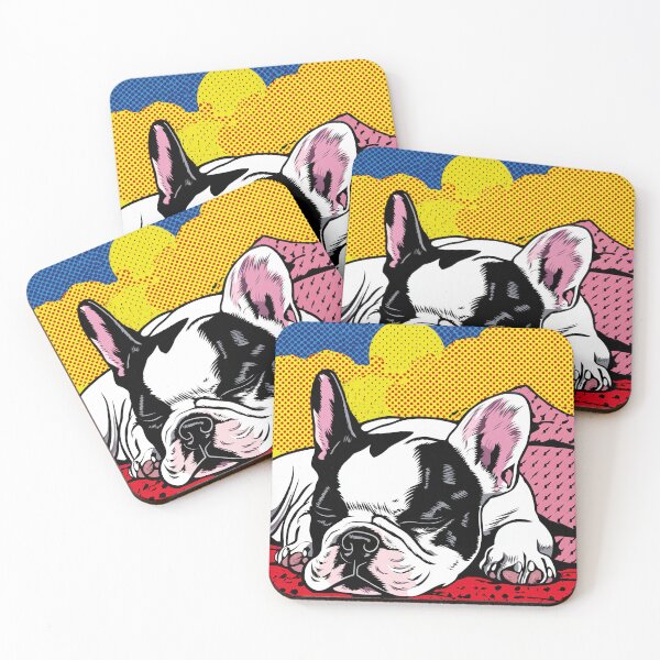 Item preview, Pop Art Sleeping French Bulldog designed and sold by lautir.