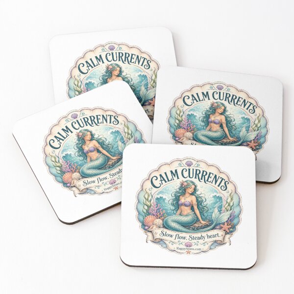 Item preview, Calm Currents Mermaid Slow Flow Steady Heart Design designed and sold by HappyStimsCo.