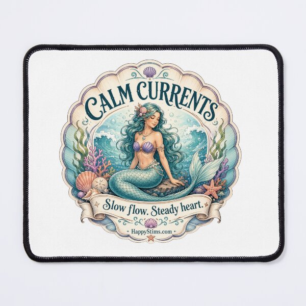 Item preview, Calm Currents Mermaid Slow Flow Steady Heart Design designed and sold by HappyStimsCo.