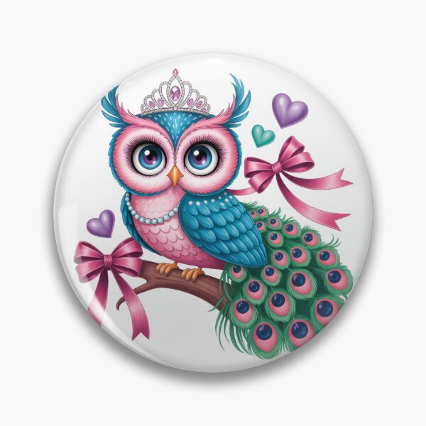 Item preview, Colorful Owl with Tiara designed and sold by jkrphoto.