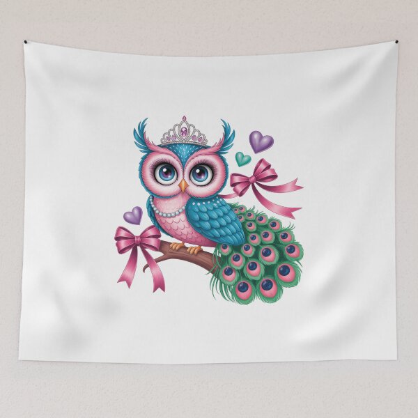 Item preview, Colorful Owl with Tiara designed and sold by jkrphoto.