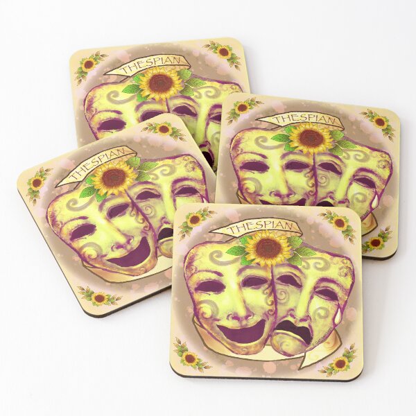 Item preview, Yellow Actor Masks designed and sold by artmuvz.
