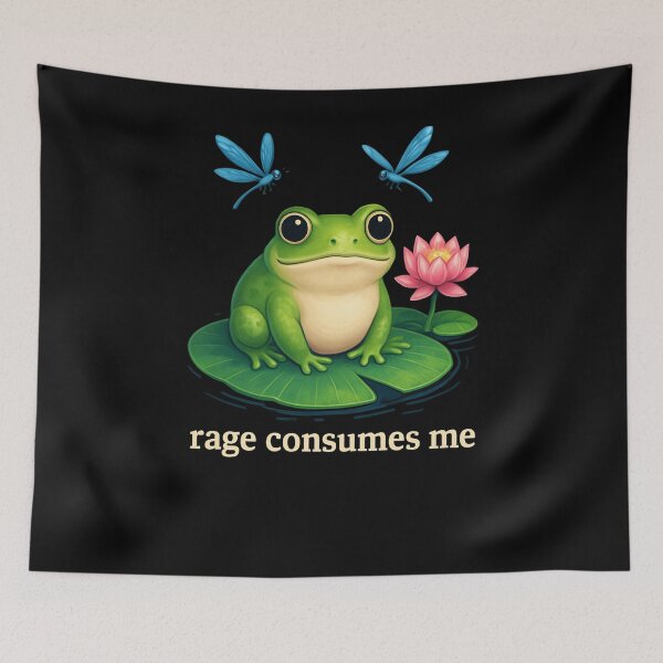 Item preview, Peaceful Frog Tiny Rage designed and sold by SiarheiYur.