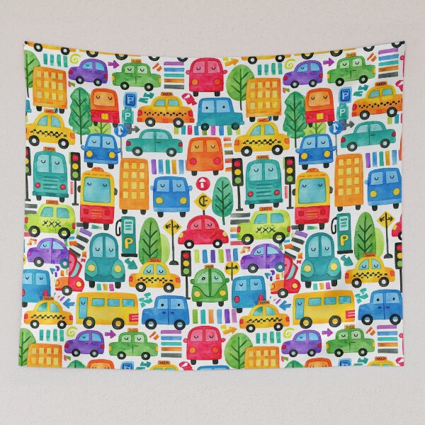 Item preview, City Buildings Cars and Traffic Signs Pattern designed and sold by Piotrek0001.