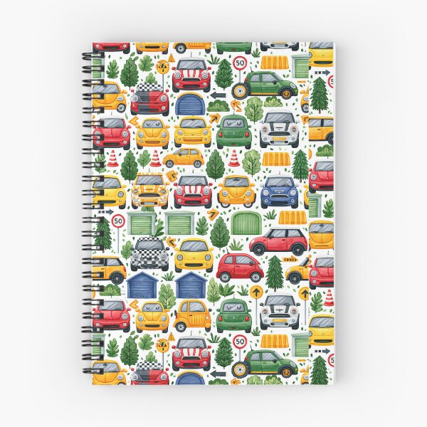 Item preview, Dense Colorful City Cars and Signs Mosaic Pattern designed and sold by Piotrek0001.
