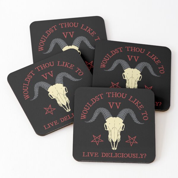 Item preview, Live Deliciously - Goat Skull designed and sold by HighStakes.