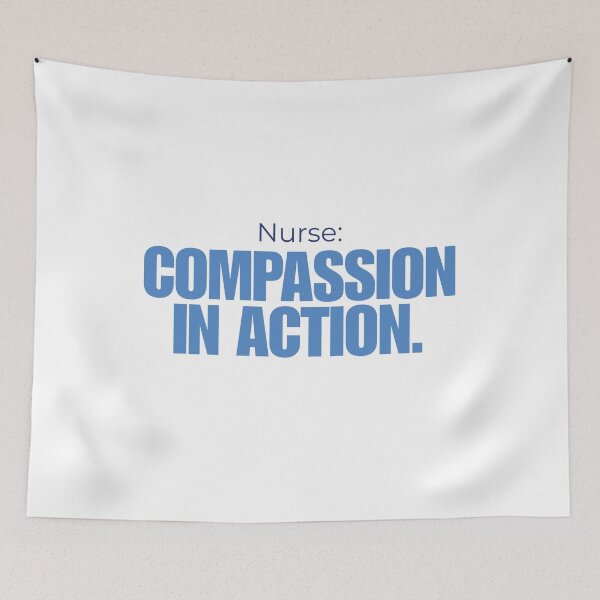 Item preview, Nurse Compassion in Action Positive RN T-Shirt Gift Nurses Week Healthcare Worker Tee designed and sold by BananaPrint.