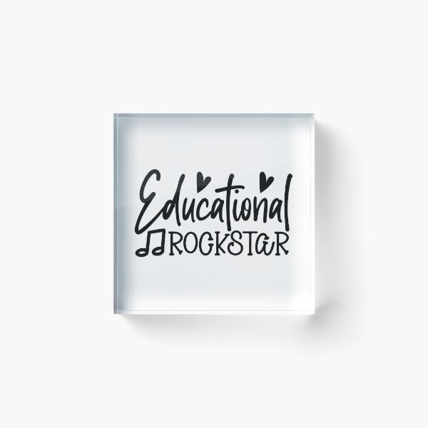 Item preview, Educational Rockstar - Funny Teacher Appreciation School Gift designed and sold by FuzionRaptor.