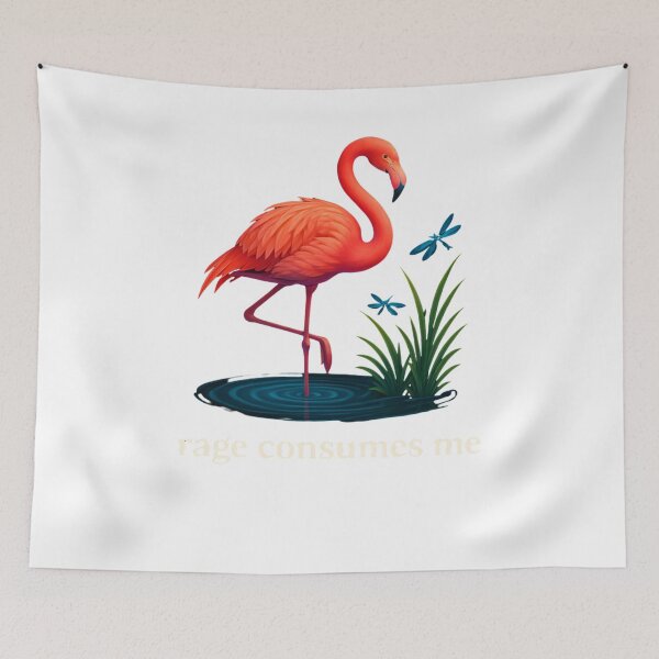 Item preview, Flamingo Grace Under Rage designed and sold by SiarheiYur.