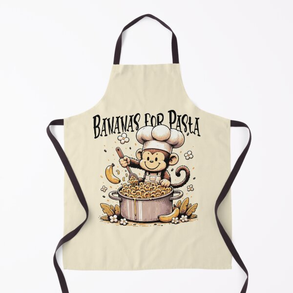 Item preview, Monkey Mac and Cheese Chef Cartoon | Cute Banana Pasta Cooking Animal Design designed and sold by Sachie's Studio.
