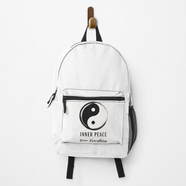 Item preview, Inner Peace Over Everything Yin Yang Minimalist Zen Design designed and sold by MarekoraStudio.