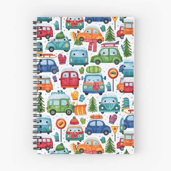 Item preview, Winter Cars and Snow Covered Pine Trees Pattern designed and sold by Piotrek0001.