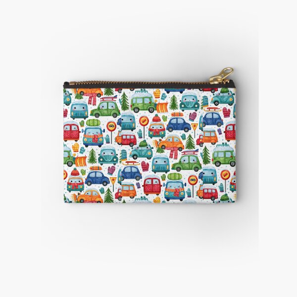 Item preview, Winter Cars and Snow Covered Pine Trees Pattern designed and sold by Piotrek0001.
