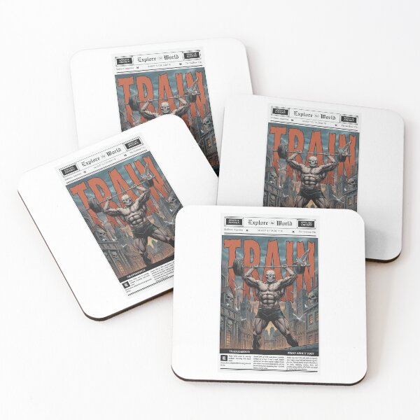 Item preview, Train Skullman Overhead Press City designed and sold by TrainHardCo.