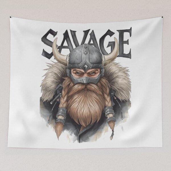 Item preview, Savage Viking - Streetwear designed and sold by Dhenin Studio.