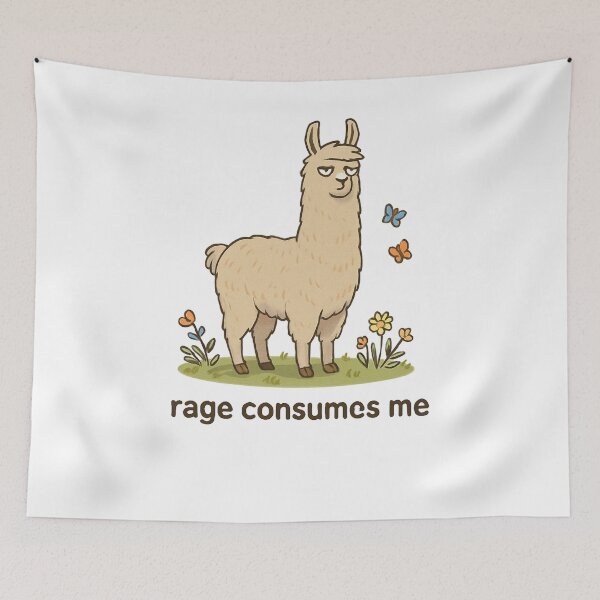 Item preview, Calm Llama Inner Rage designed and sold by SiarheiYur.