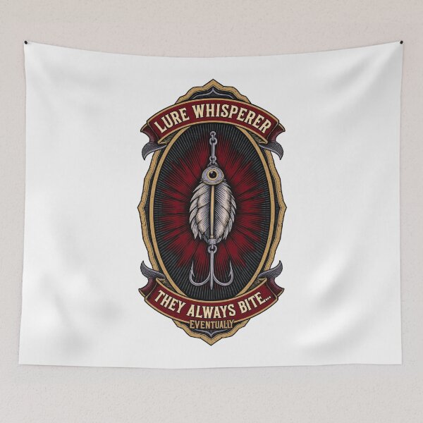 Item preview, Lure Whisperer Elite Funny Fishing Dad Emblem Gift designed and sold by YMLux.