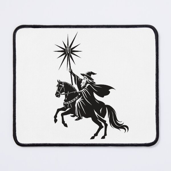 Item preview, Gandalf the White, in Black. designed and sold by HauntingAppeal.