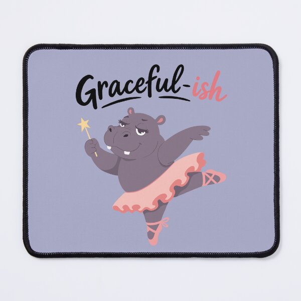 Item preview, Graceful-ish Hippo Ballerina Funny Cute Animal T-Shirt designed and sold by RitaRuni1992.