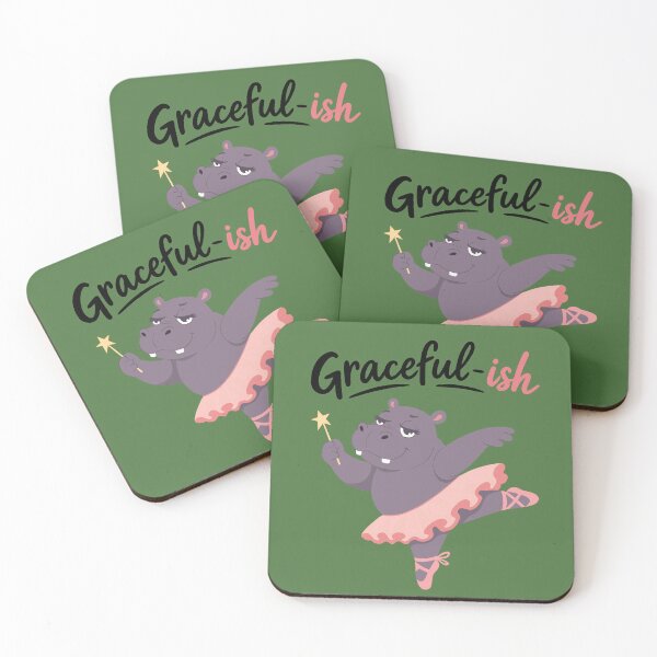 Item preview, Graceful-ish Hippo Ballerina Funny Cute Animal T-Shirt designed and sold by RitaRuni1992.