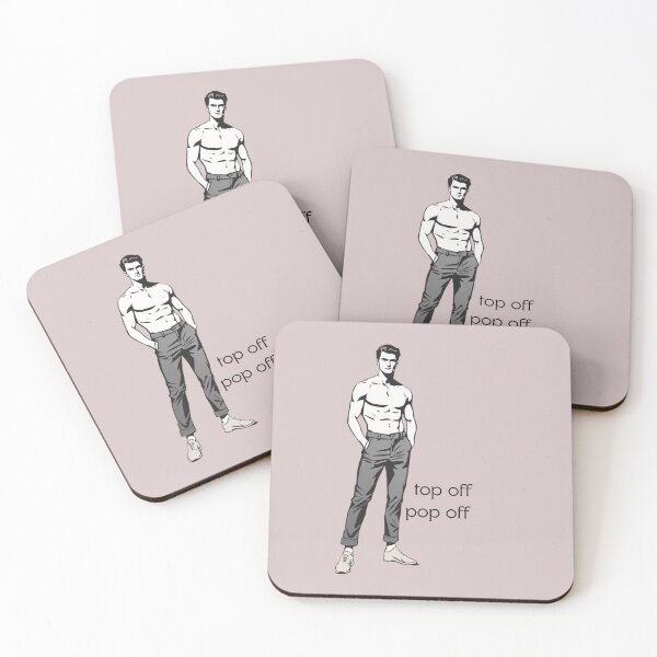 Item preview, Top Off Pop Off Shirtless Fitness Humor - Confident Man designed and sold by Sixième Studio.