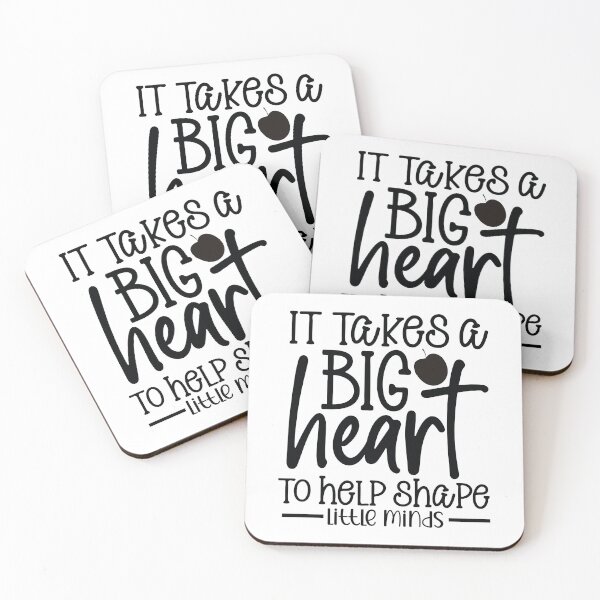 Item preview, Big Heart Little Minds - Inspirational Primary Teacher School Gift designed and sold by FuzionRaptor.