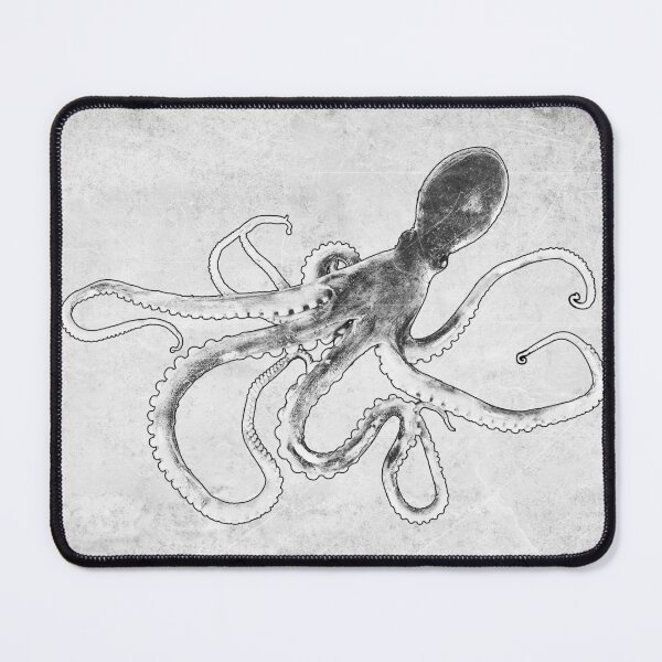 Item preview, Octopus Etched Illustration Deep Sea Art designed and sold by Ghoul Enterprises.