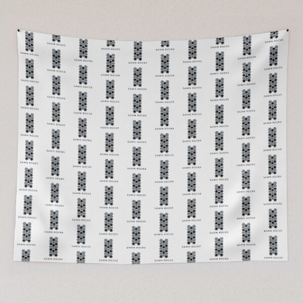Item preview, Sawn Rocks Modern Minimalist Hexagon Art designed and sold by DuckOddity.