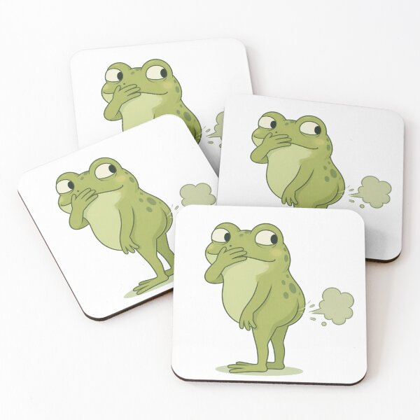 Item preview, Funny Guilty Frog Meme, farting frog designed and sold by MarekoraStudio.
