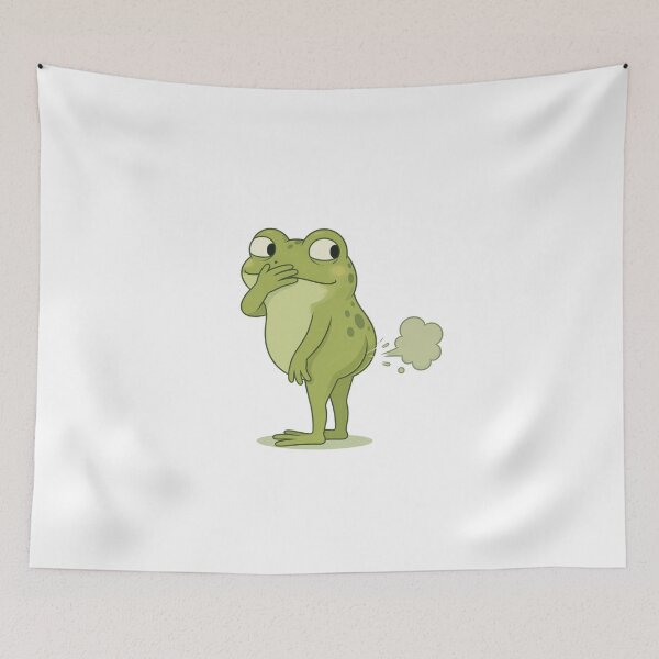 Item preview, Funny Guilty Frog Meme, farting frog designed and sold by MarekoraStudio.