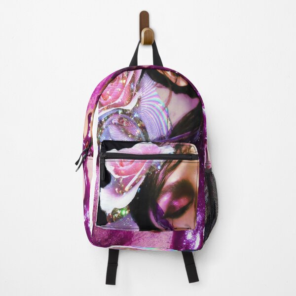 Item preview, Surreal Purple Metallic Drip Floral Portrait Zendaya  designed and sold by y2kponyclub.