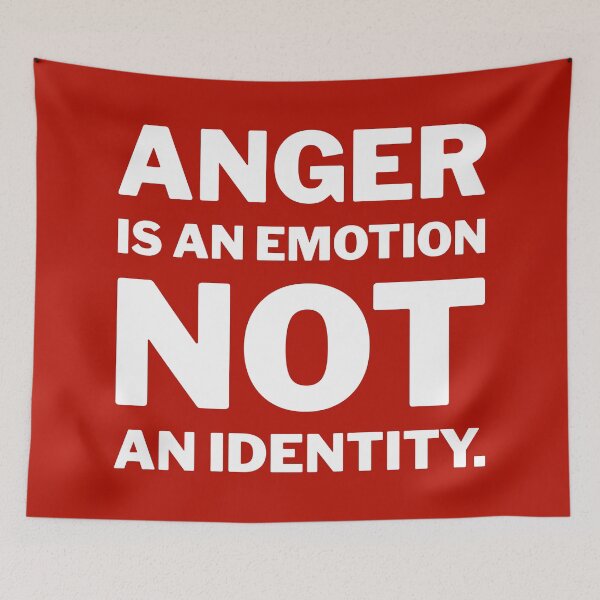 Item preview, Anger is an emotion not an identity.  designed and sold by Rachel the Artist .