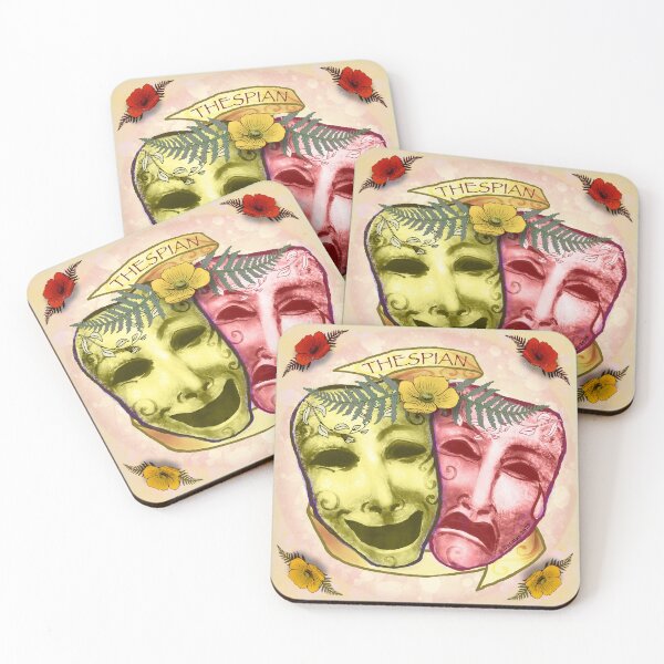 Item preview, Yellow Red Actor Masks designed and sold by artmuvz.