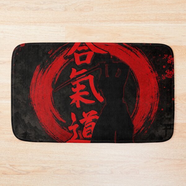 Item preview, Aikido Shadow Warrior Red Enso Japanese Martial Arts designed and sold by Fei Long Design Hub.